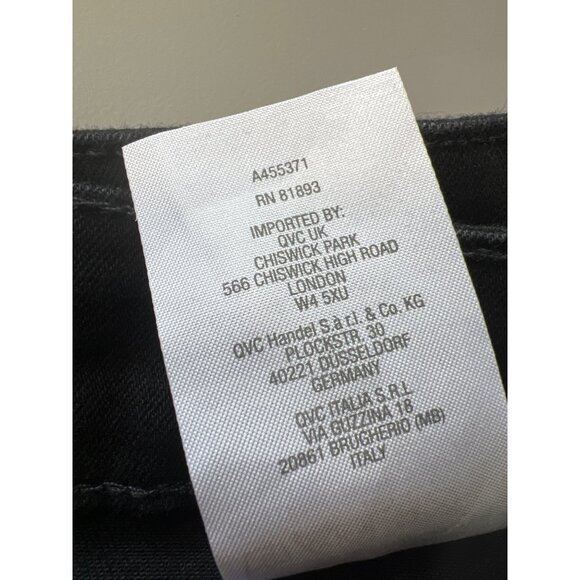 All Worthy Hunter McGrady Regular Flared Jeans Black Womens Plus 28 Cotton Blend - Picture 7 of 8